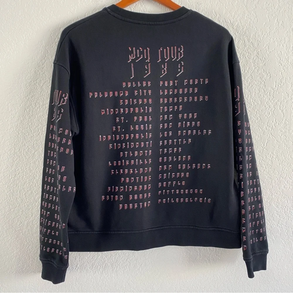 ALEXANDER MCQUEEN Black sweatshirt with McQ logo